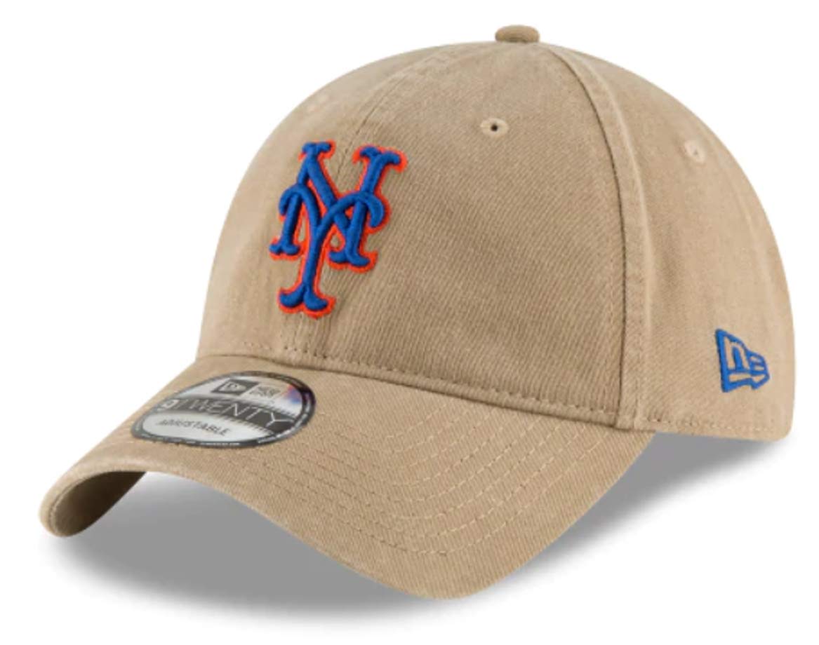 New Era New York Mets Core Classic Khaki 9TWENTY Adjustable Hat : OSFM