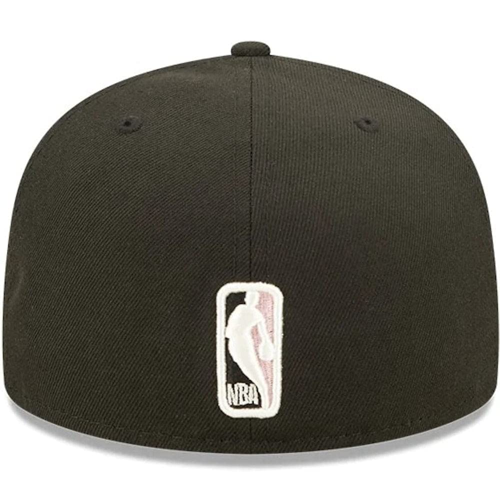 New Era Chicago Bulls 6X NBA Finals Champions Pop Sweat 59FIFTY Fitted Hat - Black (US, Numeric, 8, Multicoloured)