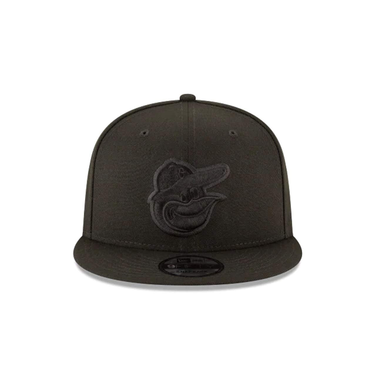 New Era Baltimore Orioles Black Out Basic 9Fifty Snapback Adjustable Cap