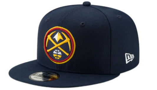 New Era Men's 70556855 9Fifty Denver Nuggets OTC Snapback Adjustable Hat Cap - Navy