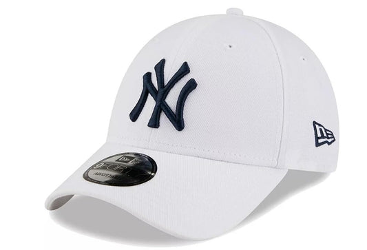 New Era Men's 9FORTY New York Yankees Hat Cap Adjustable Strap - White/Navy