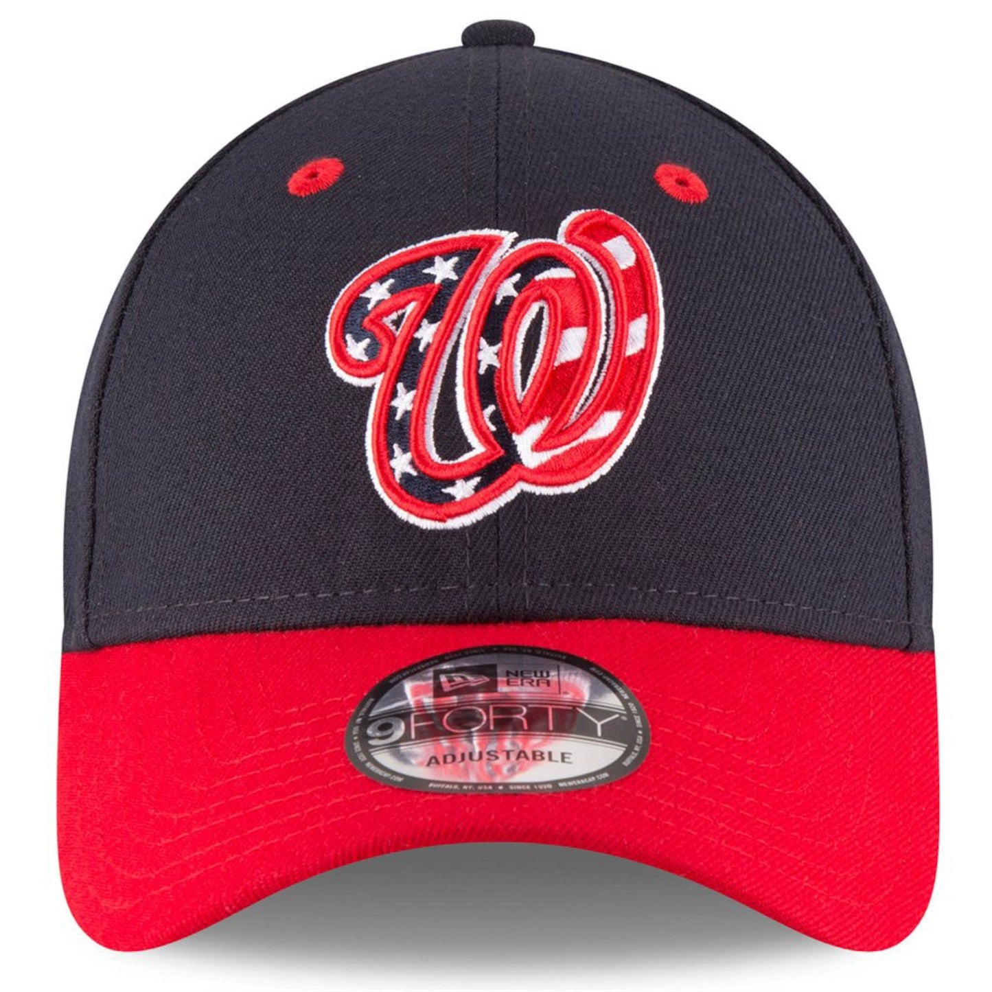 Washington Nationals New Era The League Alternate 4 9FORTY Adjustable Hat Navy/Red