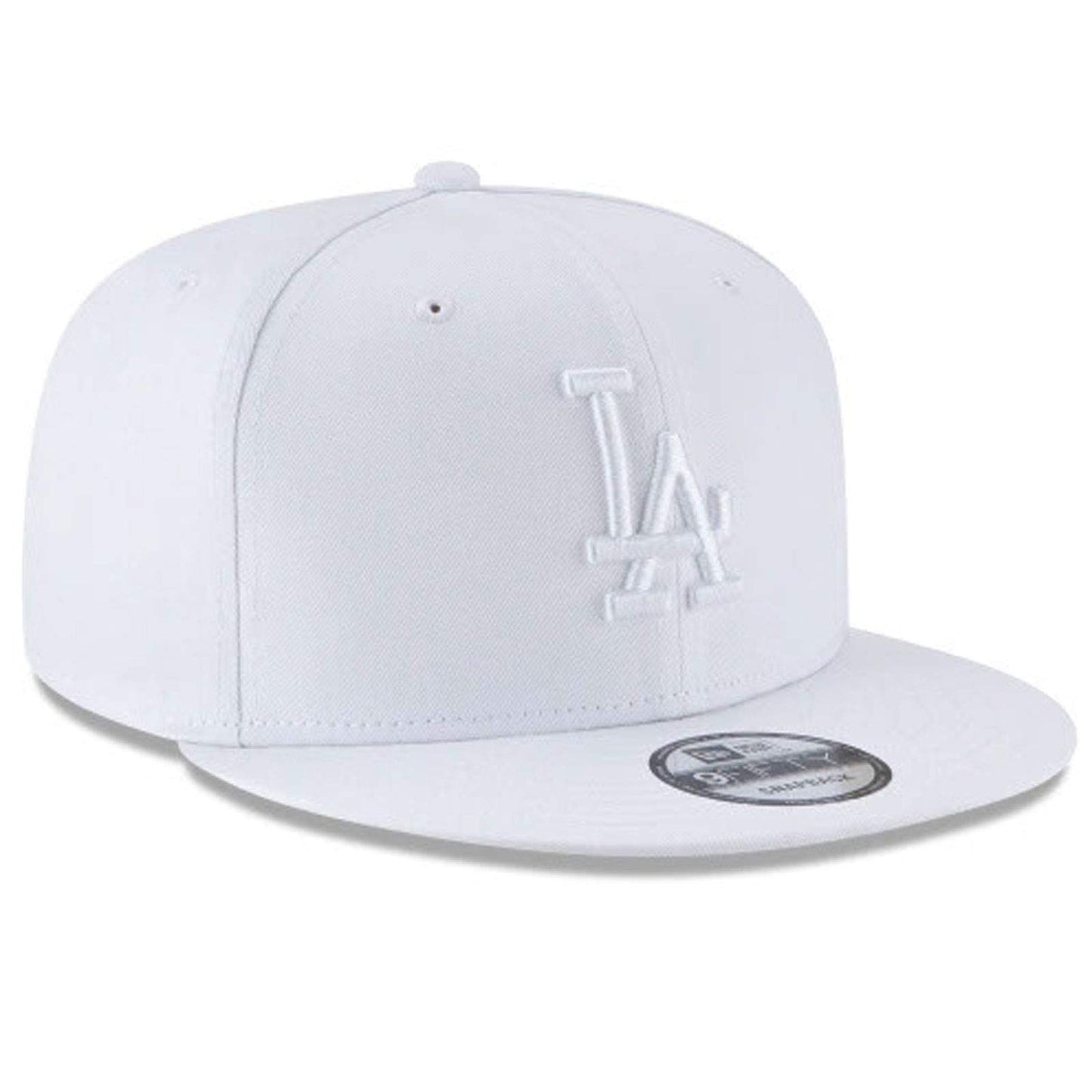 New Era x MLB Men's Los Angeles Dodgers Basic 9Fifty Snapback Hat White Adjustable