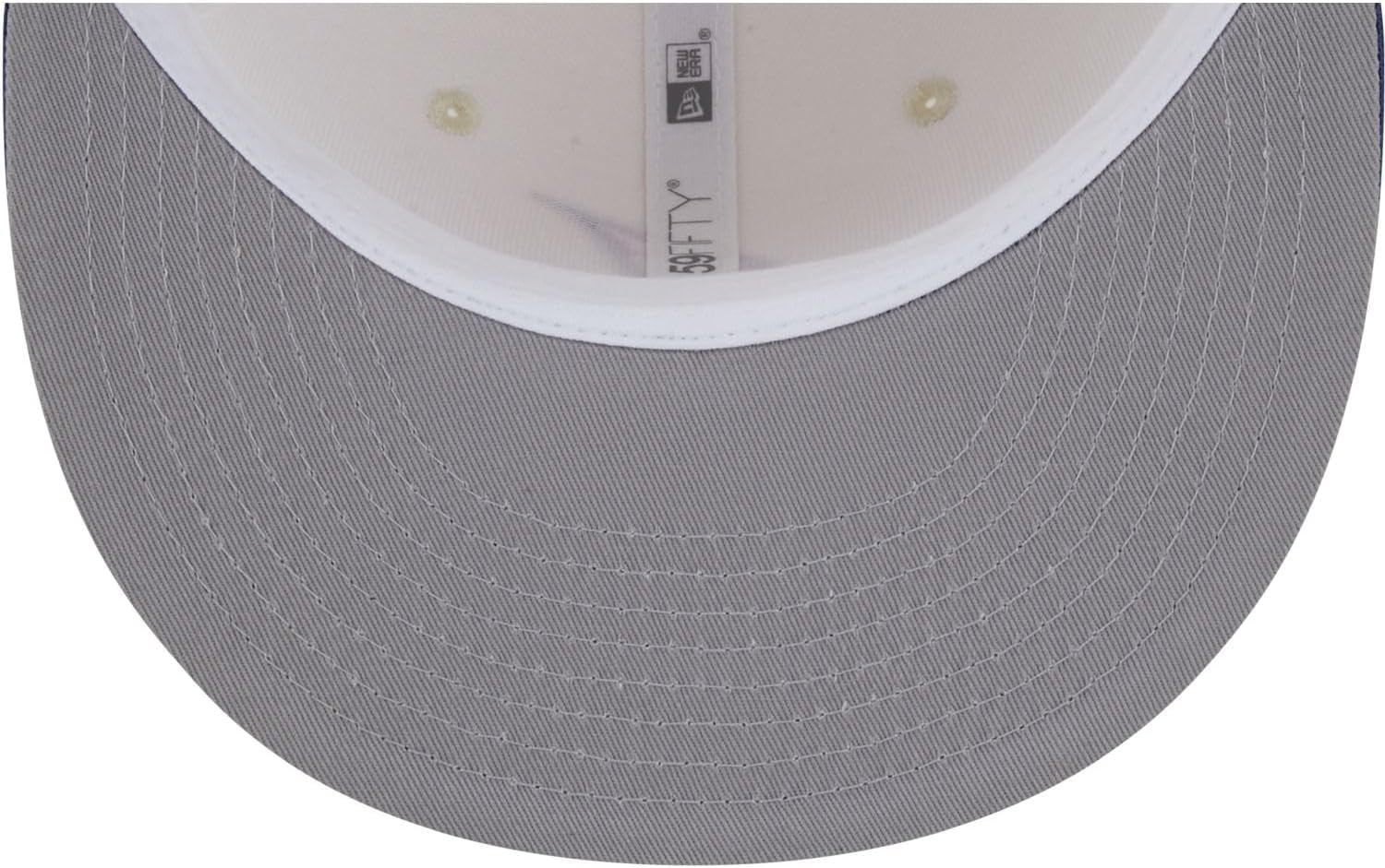 New Era Men's Cleveland Indians 59FIFTY Team Shimmer Fitted Hat - Cream/Blue