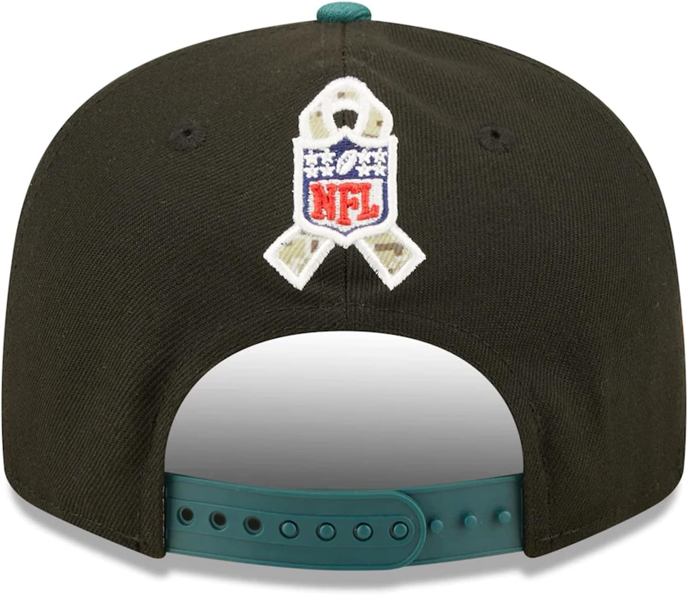 New Era 100% Authentic Exclusive Eagles 950 9FIFTY Snapback Cap Hat : One Size Fit Most (US, Alpha, One Size, Salute to Service) Black