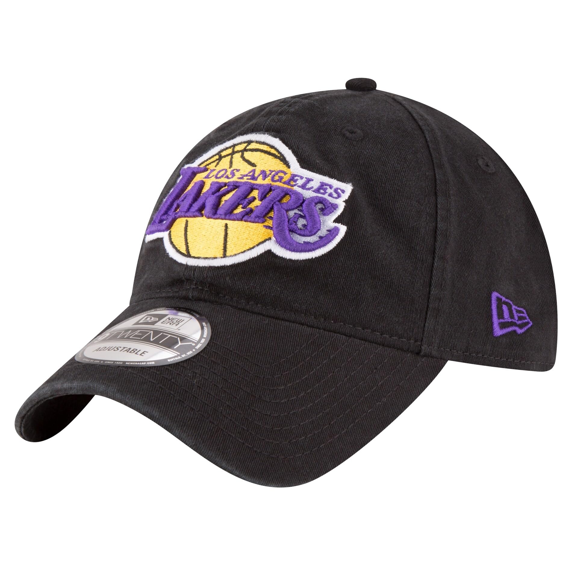 New Era Unisex-Adult NBA Core Classic 9TWENTY Basketball Black Alternate Adjustable Hat Cap One Size Fits All