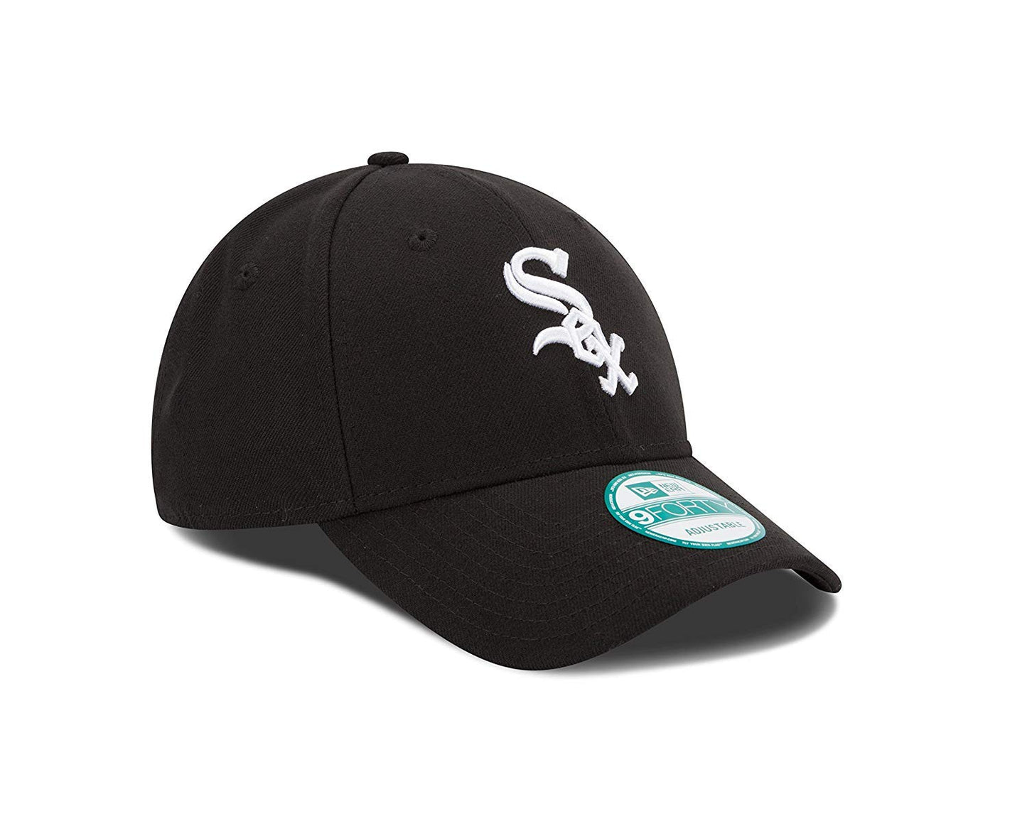 New Era Authentic 9Forty Adjustable Hat Dad Hat Velcro Closure- OSFM (White Sox Chicago), Black