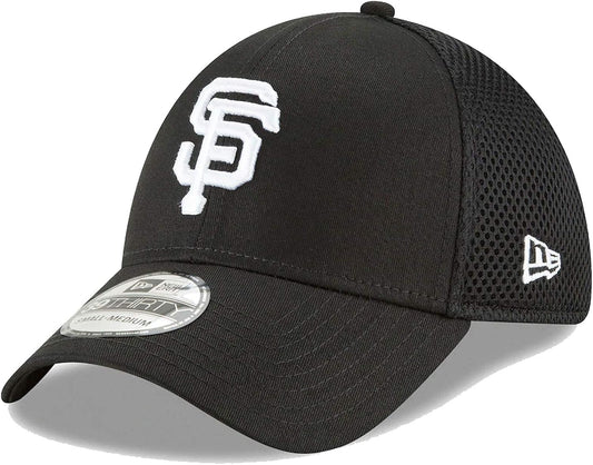 New Era Authentic San Francisco Giants Black Neo 39THIRTY Flex Hat (M/L) - M/L