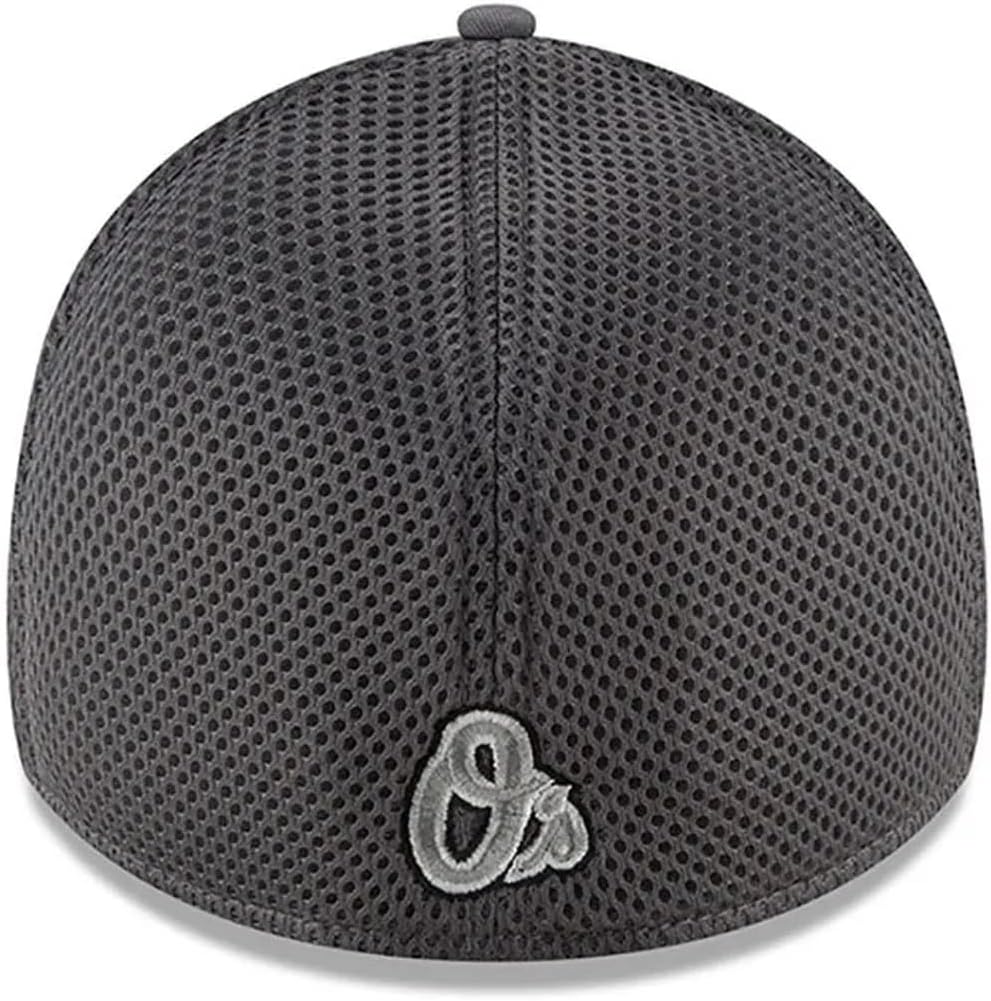 New Era Baltimore Orioles Grayed Out Neo 39Thirty Hat (as1, Alpha, m, l, Medium-Large), Gray