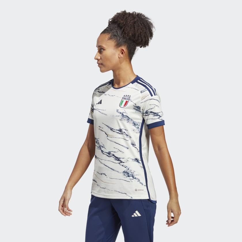 ADIDAS Women's Italy 23 Away Jersey, Off White, Large