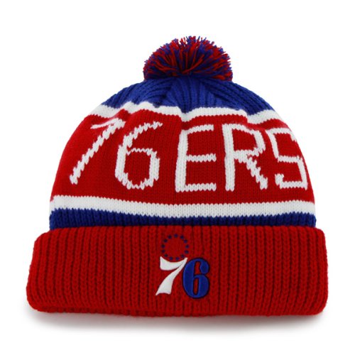 NBA Philadelphia 76Ers Men's Calgary Knit Cuff Cap, One-Size, Royal