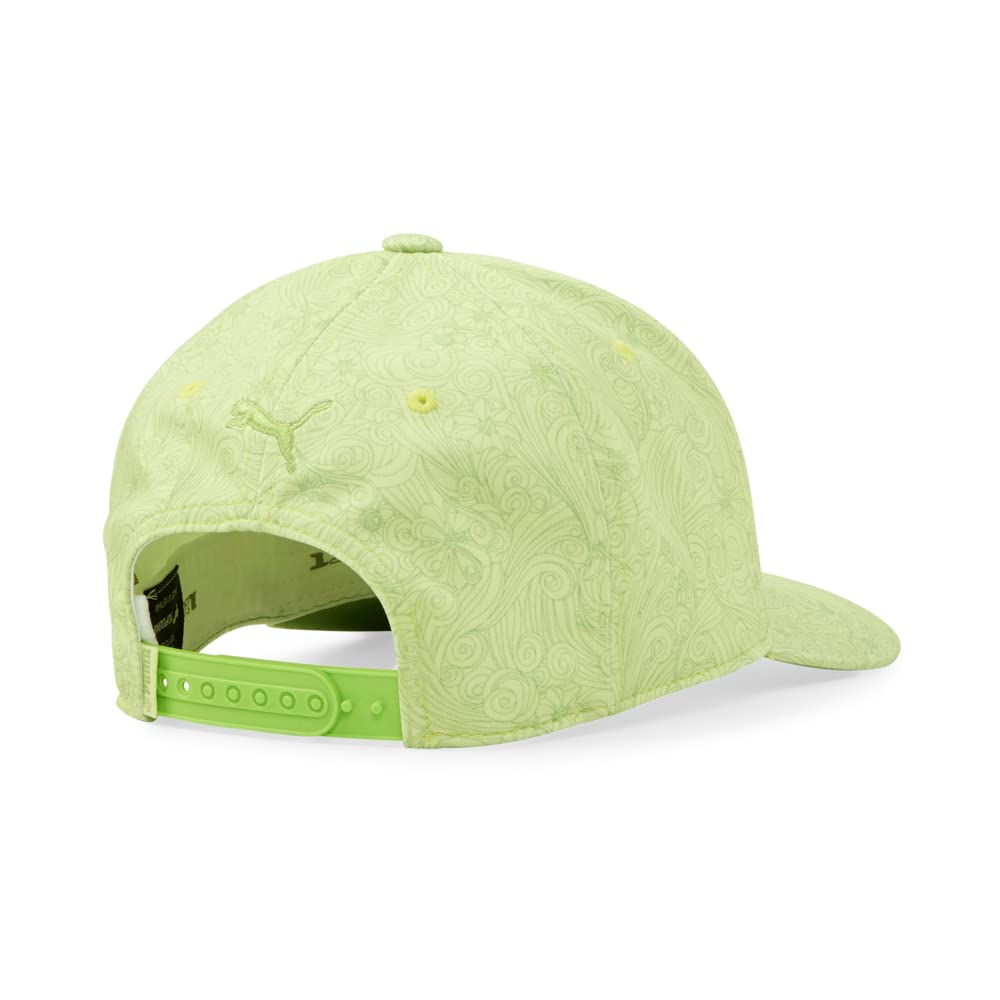 PUMA Golf Men's Windy P Classic Adj Hat, Butterfly-Greenery, One Size