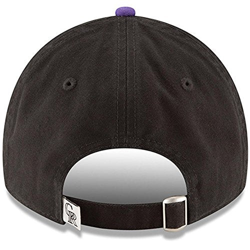 Colorado Rockies New Era Game Replica Core Classic 9TWENTY Adjustable Hat Black