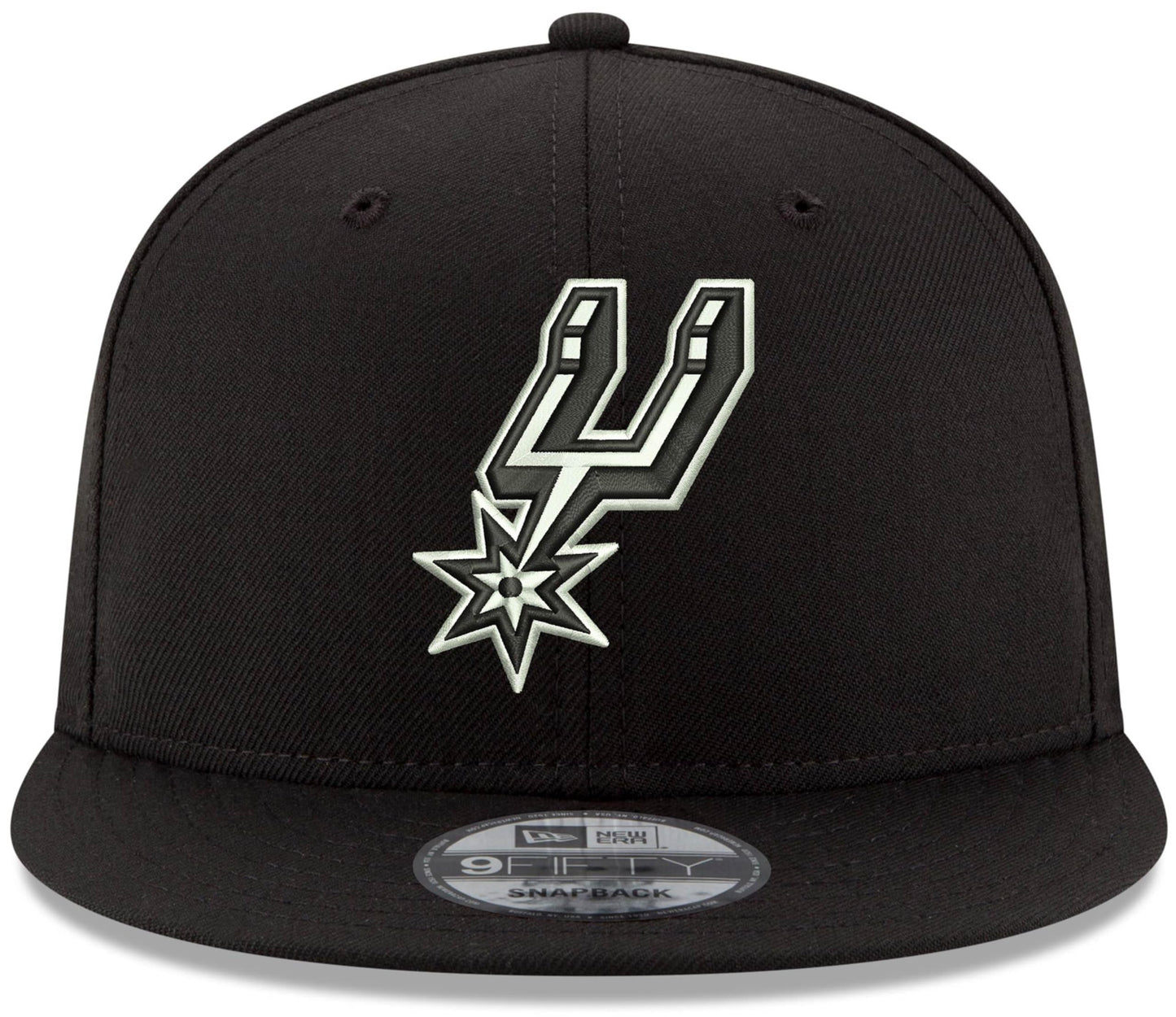 New Era NBA 9FIFTY Black White Adjustable Snapback Hat Cap One Size Fits All