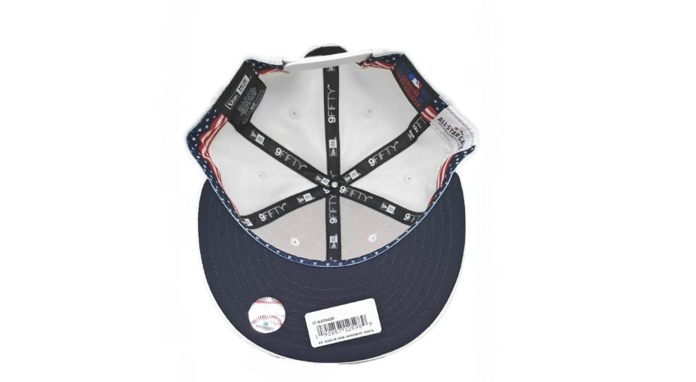 New Era Men's White Washington Nationals 9fifty 2018 All-Star American Flag Game Adjustable Snapback Hat Cap