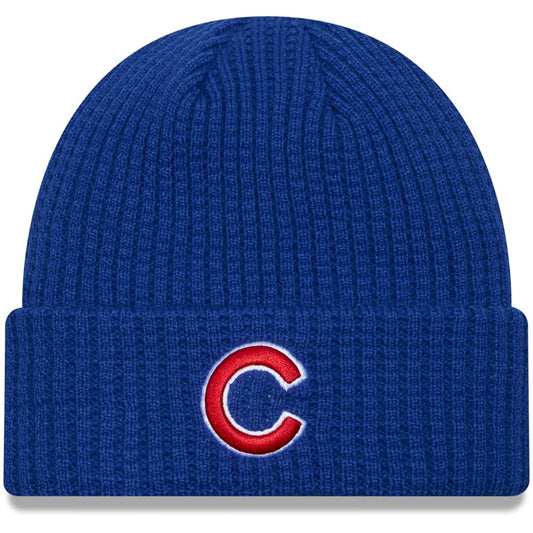New Era Chicago Cubs Blue Prime Cuff Knit Beanie Hat