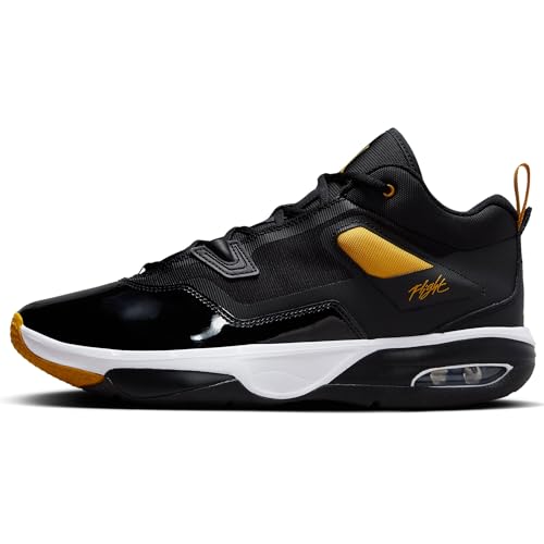 NIKE Jordan Stay Loyal 3 Men's Shoes (FB1396-071, Black/White/Yellow Ochre) Size 9.5