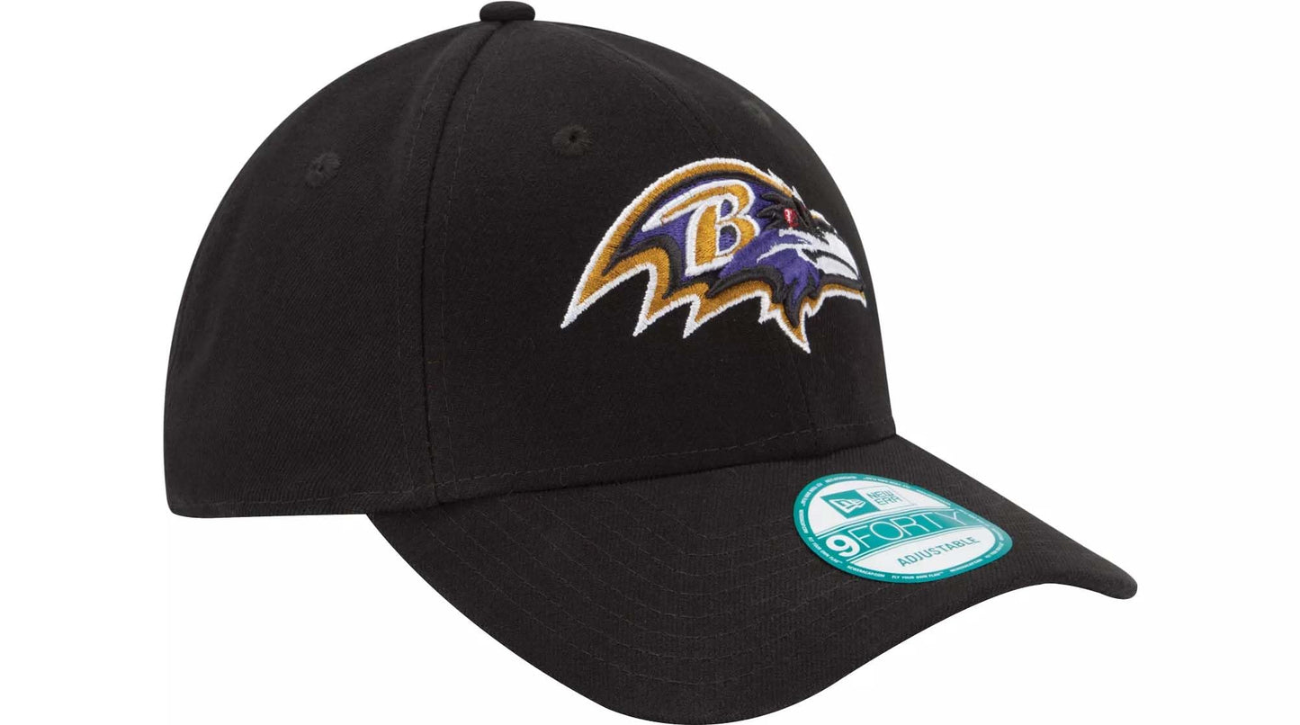 New Era Authentic Exclusive Ravens 9Fifty Snapback/9Twenty/MVP/9Forty Adjustable Hat - OSFM (Black Team Logo)