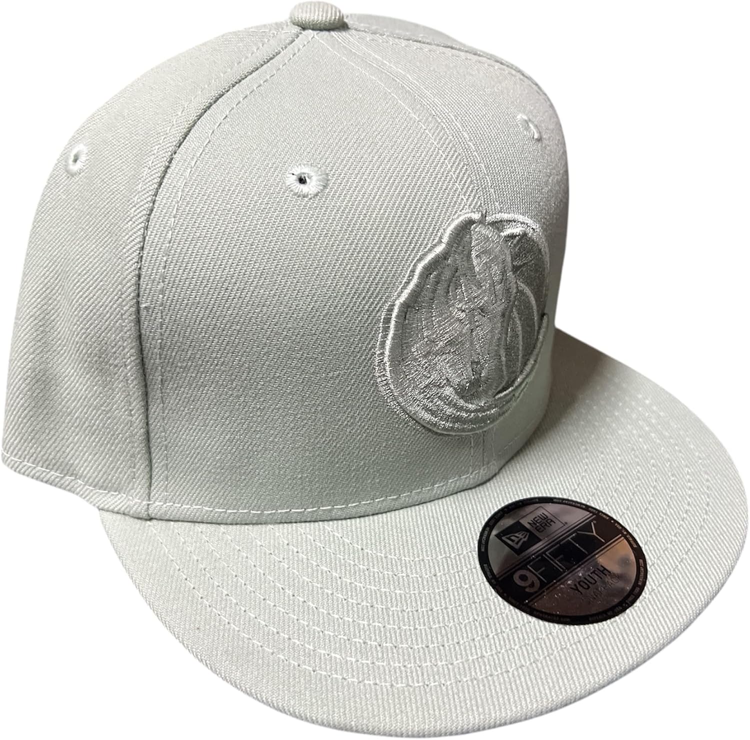 New Era Youth JR Boys Girls Dallas Mavericks 9FIFTY Snapback Hat - Light Mint Green