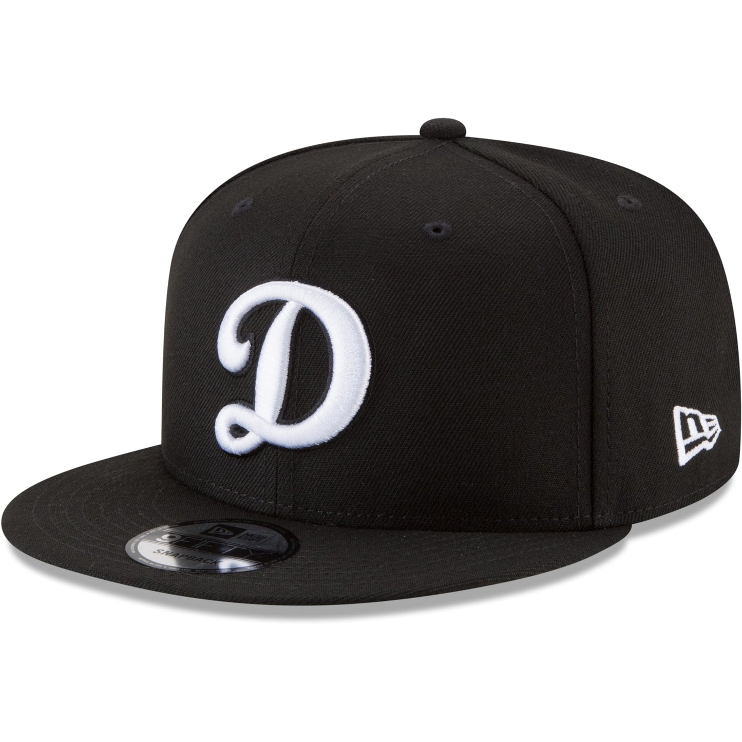 New Era Unisex-Adult MLB 9Fifty Black White Primary Logo Adjustable Snapback Hat Cap One Size Fits All