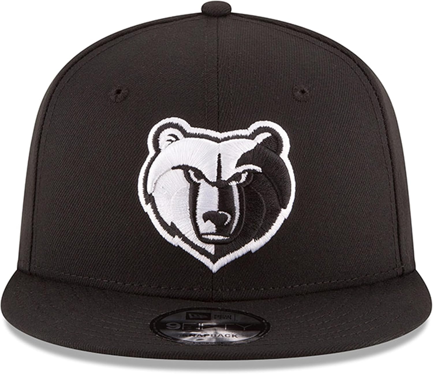 New Era NBA 9FIFTY Black White Adjustable Snapback Hat Cap One Size Fits All (Memphis Grizzlies)
