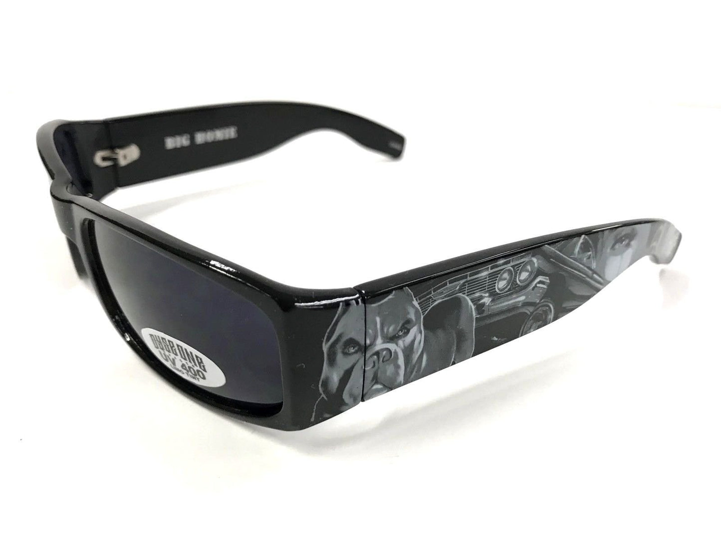 DYSE ONE Shades Pit Bull Impala Black Grey Sunglasses California Lowrider Style