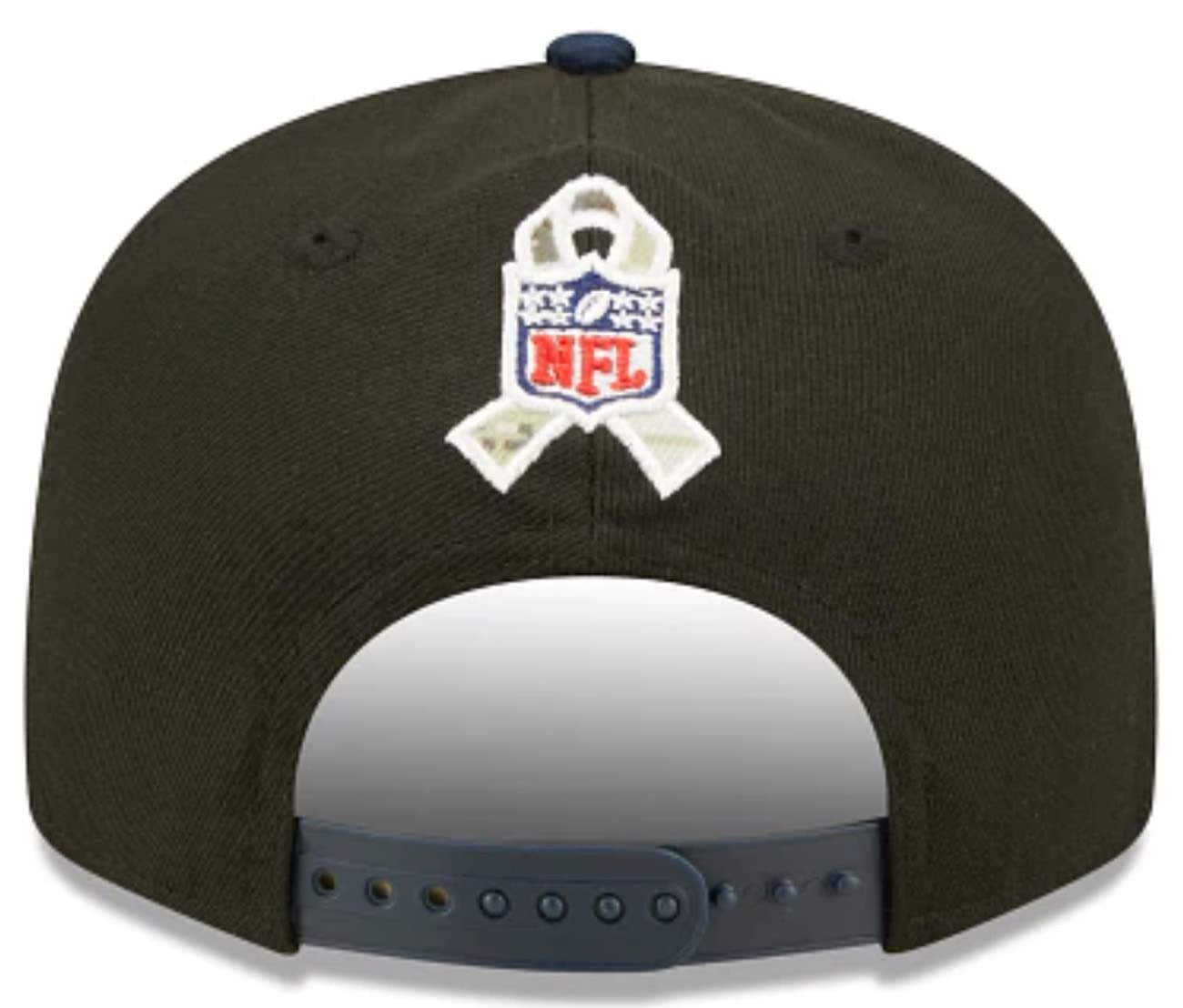 New Era Authentic Exclusive Cowboys 9Fifty Snapback/9Twenty/MVP/9Forty Adjustable Hat - OSFM (Salute to Service 22) Navy