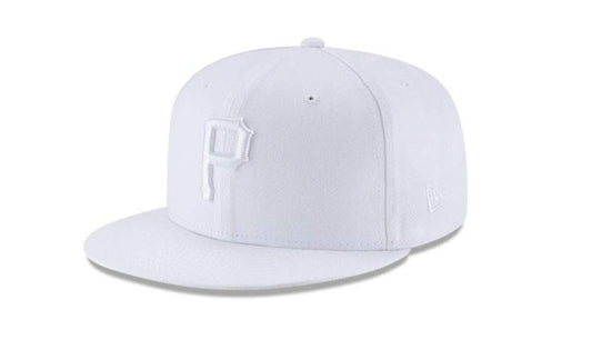 New Era Pittsburgh Pirates Basic 9FIFTY Snapback White/White Hat Cap 11941913