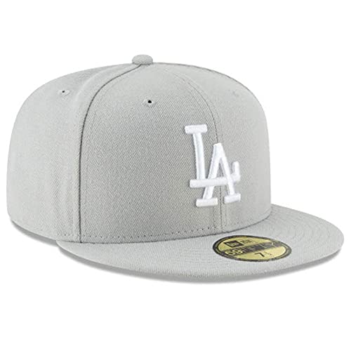 New Era Men's Fitted hat Los Angeles Dodgers Gray/White Cap 11591145 (7
