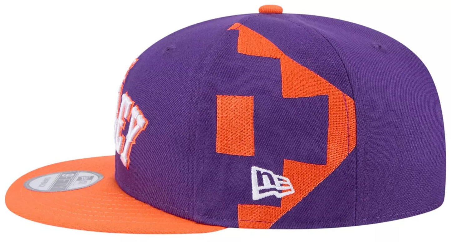 New Era Men's City Edition Adjustable 9FIFTY Snapback Cap - NBA Flat Bill Structured Baseball Hat