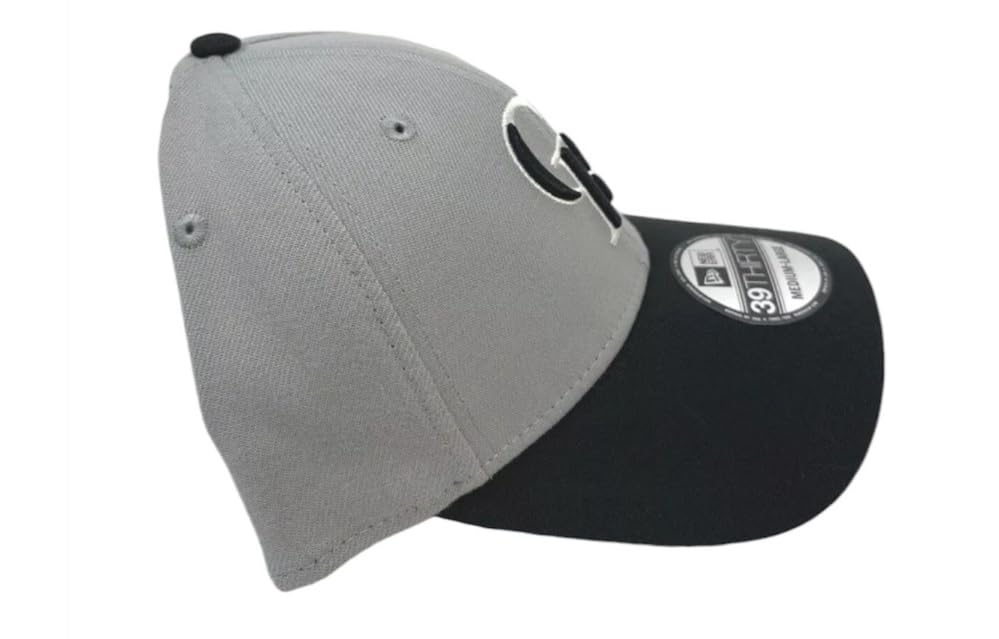 New Era Men's Colorado Rockies Classic Flex-Fit Hat -Gray/Black Stretch Cap (US, Alpha, Medium, Large, Grey/Black)