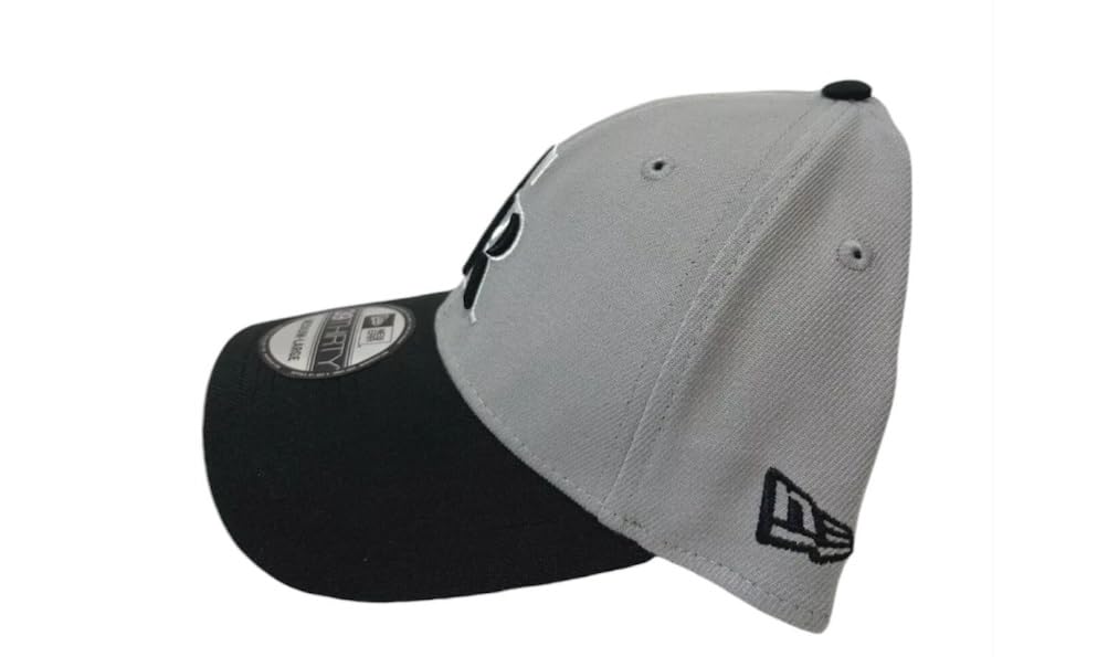 New Era Men's Colorado Rockies Classic Flex-Fit Hat -Gray/Black Stretch Cap (US, Alpha, Medium, Large, Grey/Black)