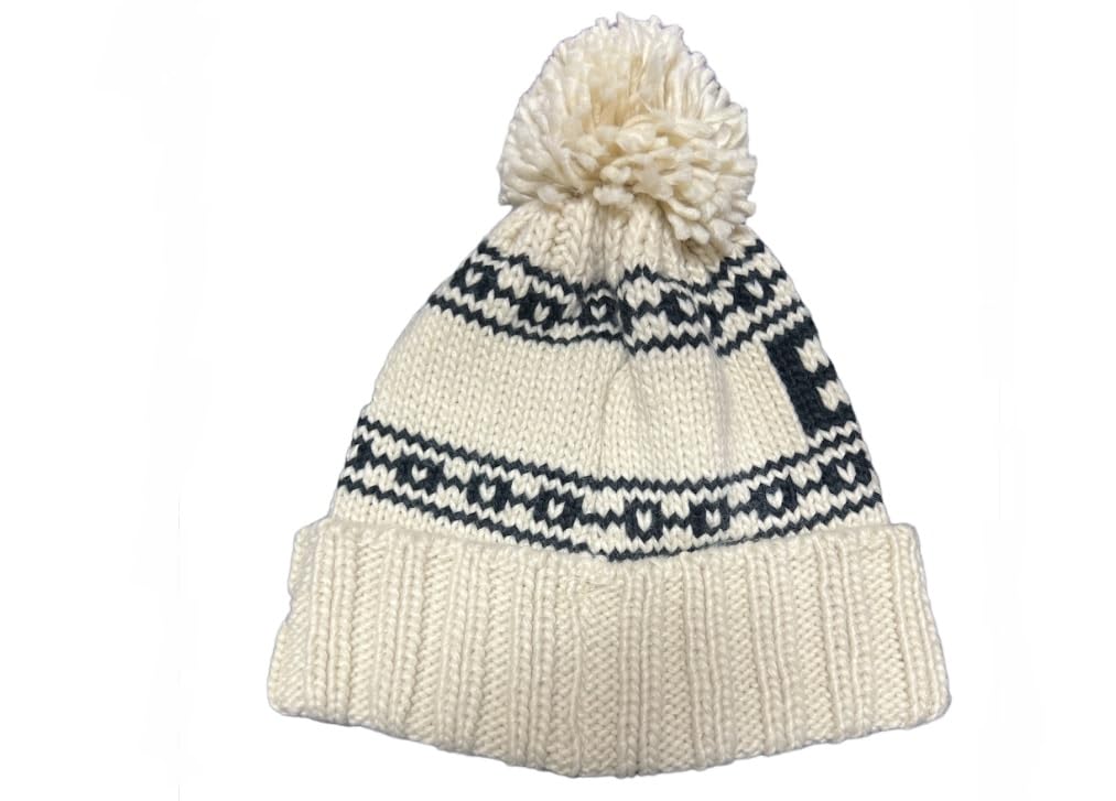 New Era Woman's Tan Knit Beanie Hat (US, Alpha, One Size, Tan/Navy, Atlanta Braves)