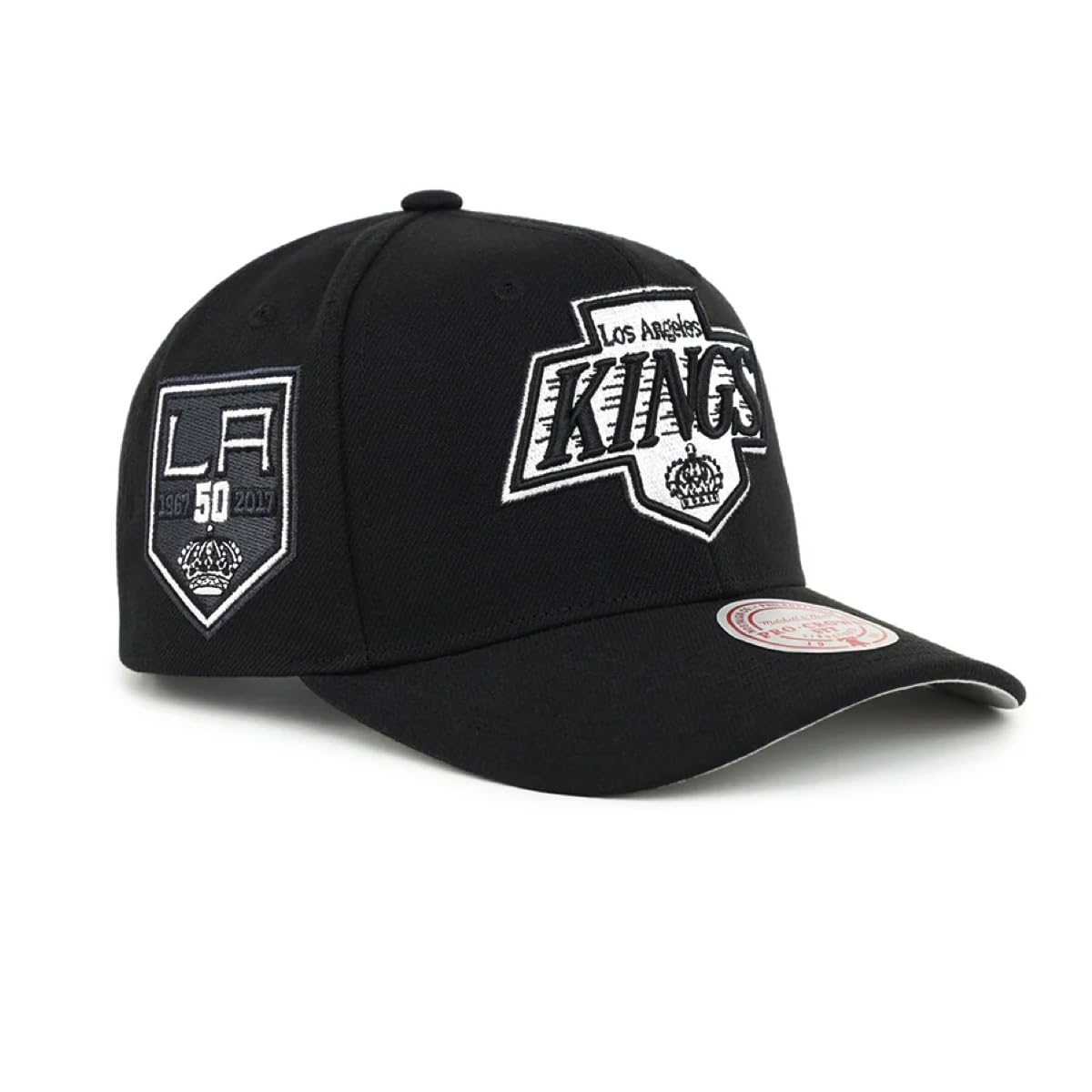 Mitchell & Ness Los Angeles Kings NHL Panda Pro Snapback Hat Cap, Black