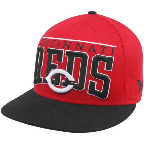 MLB New Era Cincinnati Reds Red-Black 9FIFTY Le Arch Snapback Adjustable Hat