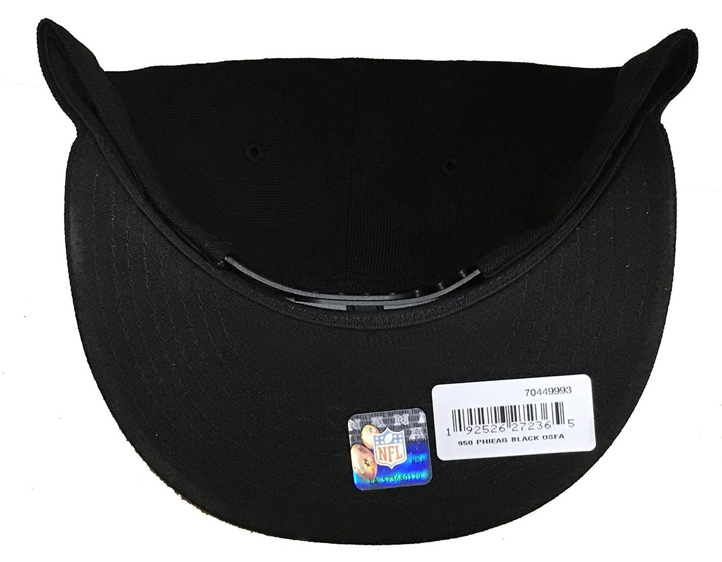 New Era 100% Authentic Exclusive Eagles 950 9FIFTY Snapback Cap Hat : One Size Fit Most (Sideline Black)