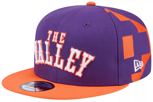 New Era Men's City Edition Adjustable 9FIFTY Snapback Cap - NBA Flat Bill Structured Baseball Hat