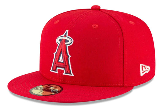 New Era Anaheim Angels Fitted 59Fifty On-Field Red Cap Hat