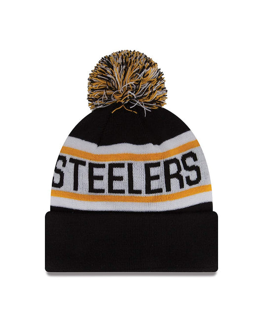New Era Steelers Sideline Cold Weather Cuffed Knit Beanie Skully Cap Hat One Size Fit Most (Biggest Fan) Black