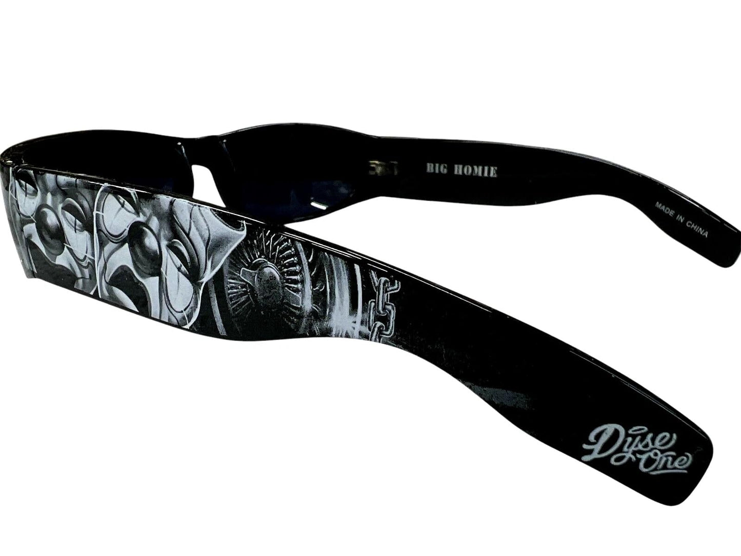 DYSE ONE Authentic Shades CHAIN'D Masks Tire Rims Sunglasses California Lowrider Locs Style