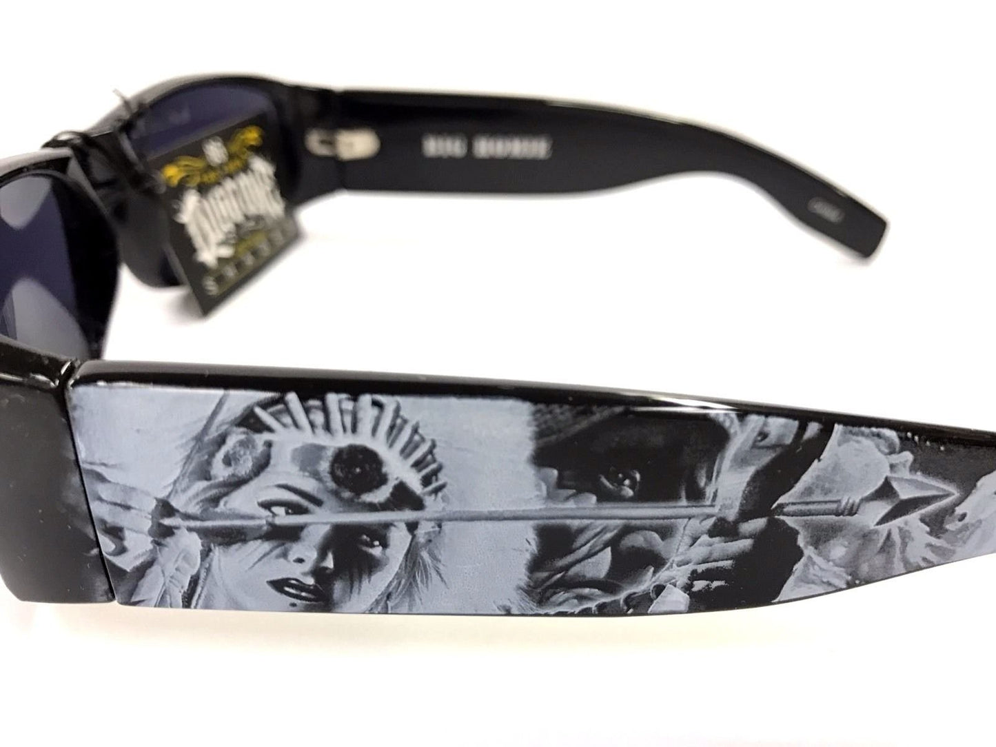 Dyse One Shades American Indian Arrow Black Sunglasses California Lowrider Style