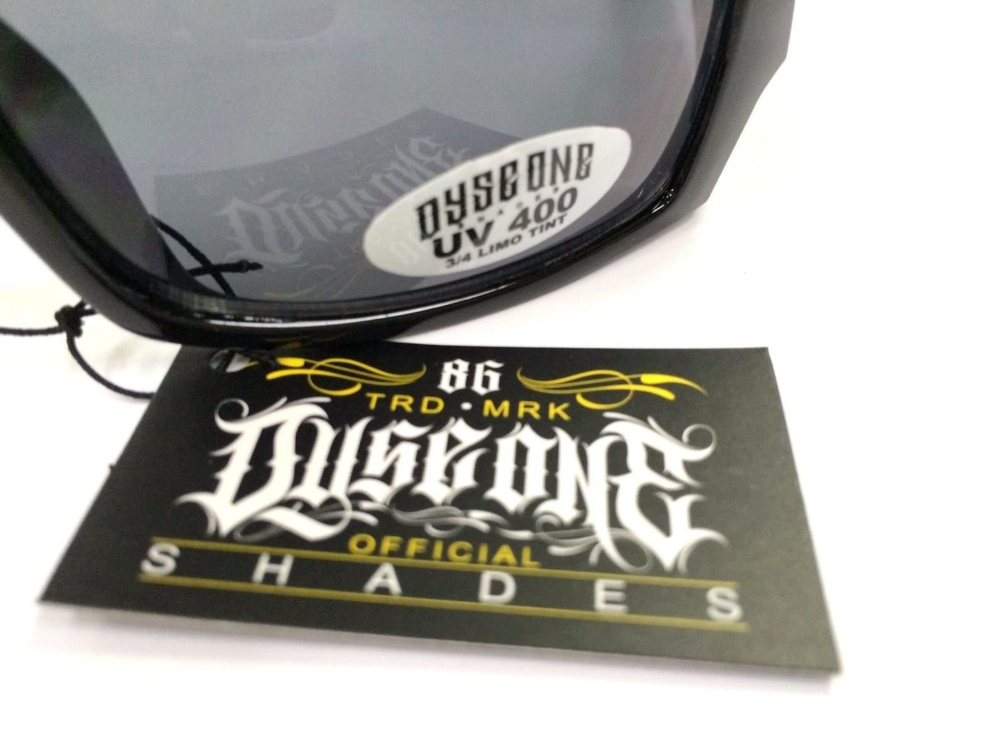 Dyse One Authentic Shades Darkside Black Sunglasses California Lowrider Style
