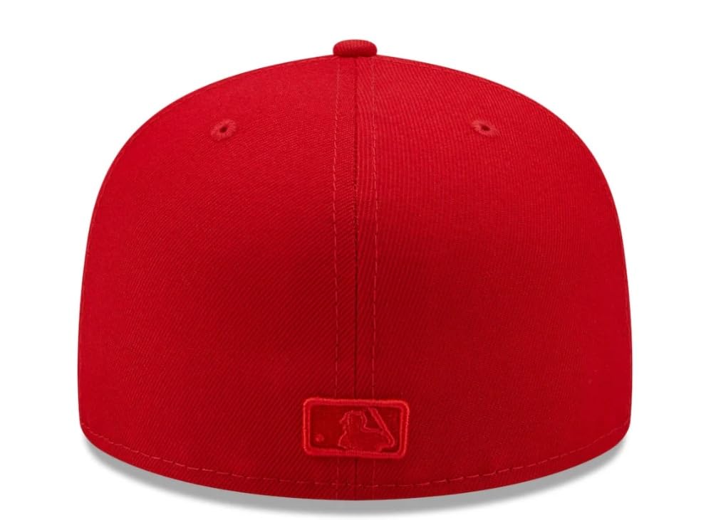 New Era Los Angeles Dodgers Authentic Scarlet Red 59Fifty Fitted Cap Hat (as1, Numeric, Numeric_7_and_3_Quarters)