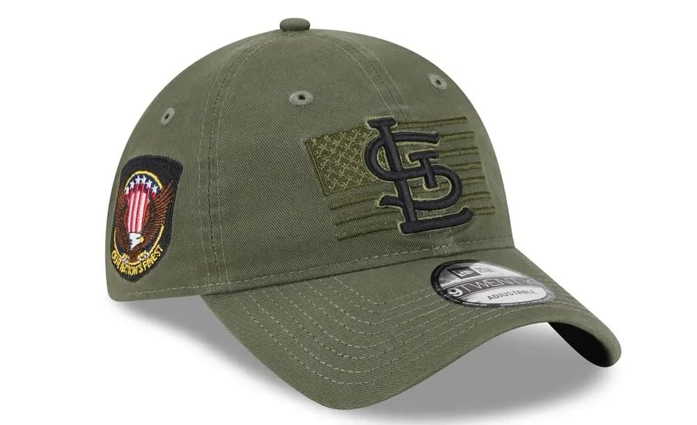 New Era Men's Green St. Louis Cardinals 2023 Armed Forces Day 9TWENTY Adjustable Hat