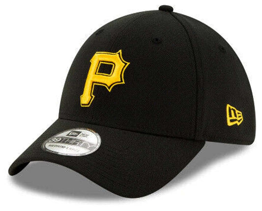 New Era Men's Pirates MLB 39THIRTY Classic Alternate Cap Hat 39THIRTY Flex Fit Hat (Medium/Large) Black