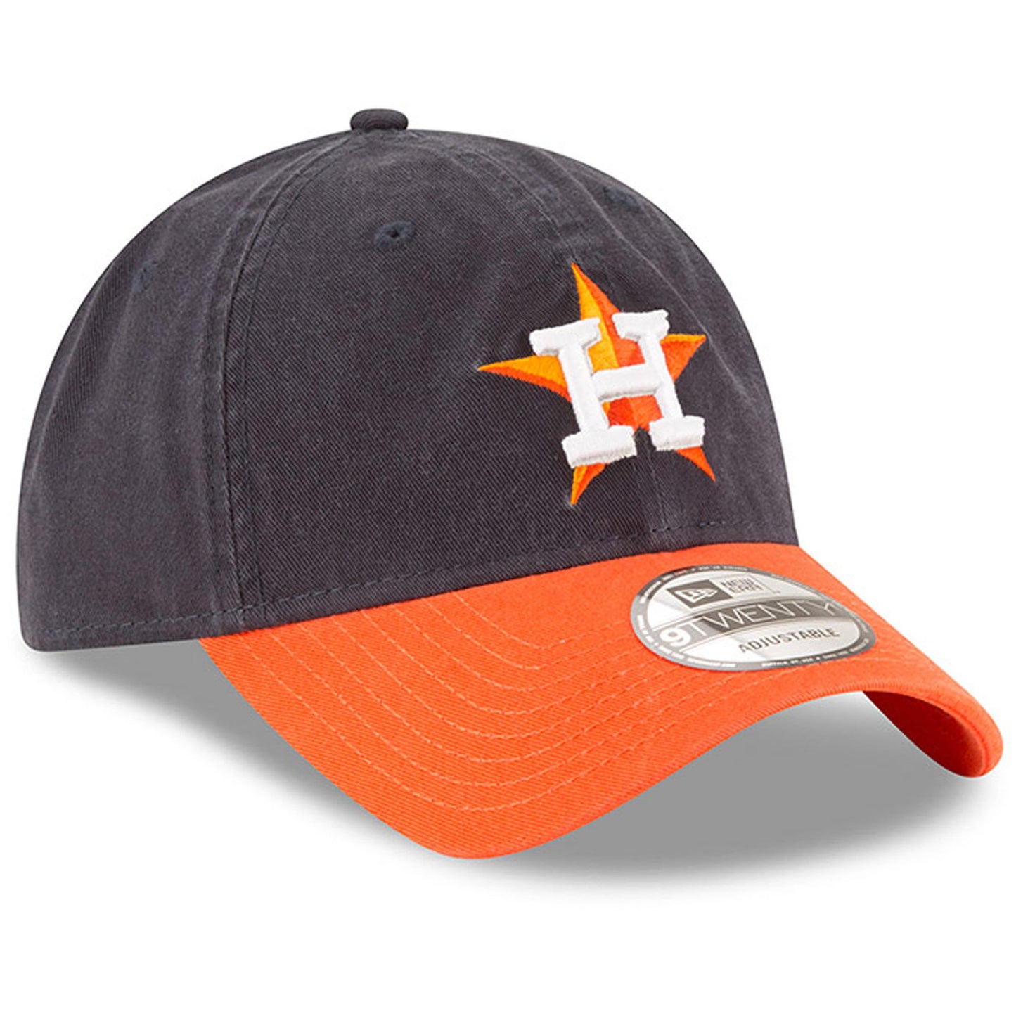Houston Astros New Era Road Replica Core Classic 9TWENTY Adjustable Hat Navy/Orange