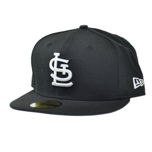 New Era St.Louis Cardinals MLB Basic 59FIFTY Cap Black/White ne-mlbbasic-stlcar-blk (Size 7.0)