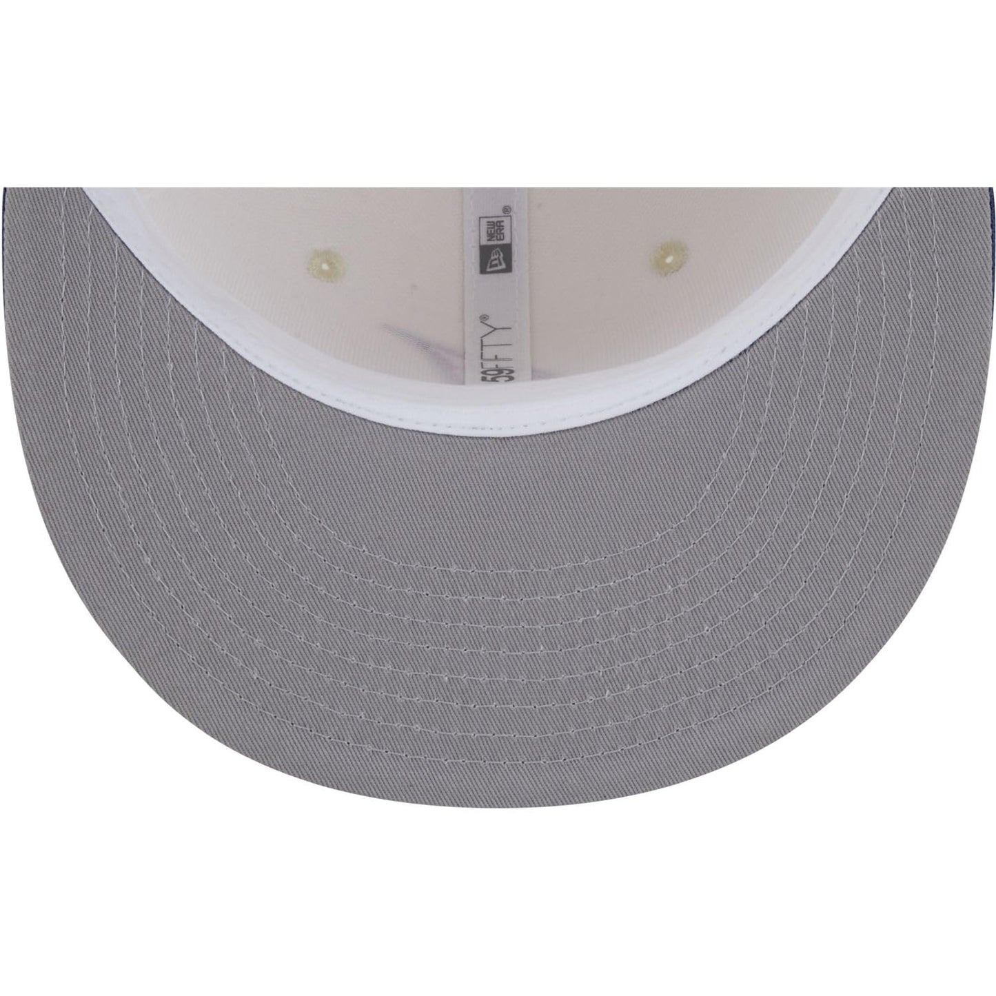 New Era Men's Cleveland Indians 59FIFTY Team Shimmer Fitted Hat - Cream/Blue