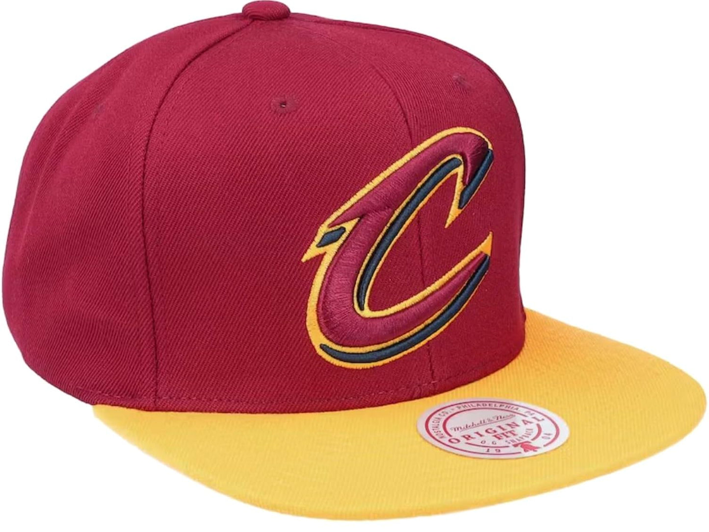 Mitchell & Ness Cleveland Cavaliers Core Basic Snapback Adjustable Hat Cap - Team Colors