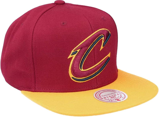 Mitchell & Ness Cleveland Cavaliers Core Basic Snapback Adjustable Hat Cap - Team Colors